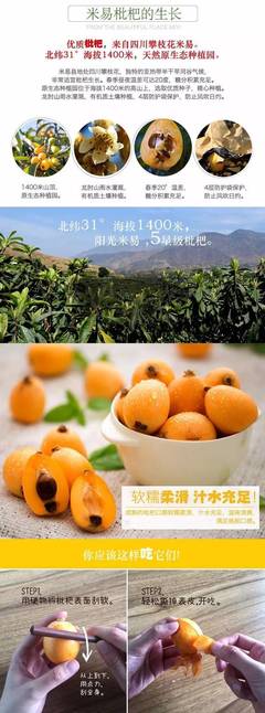 【小優(yōu)家農(nóng)產(chǎn)品精選】四川攀枝花五星枇杷